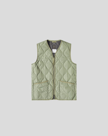 Taion || Military W-Zip V Neck Down ||T-001ZML - D.Sage Green