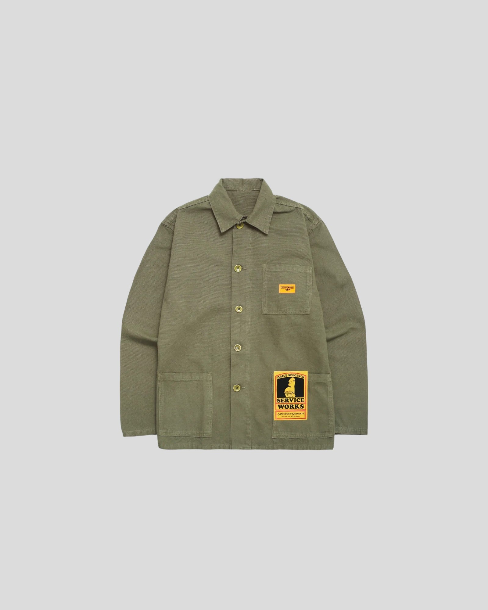 Service Works || Canvas Coverall Jacket  - Olive