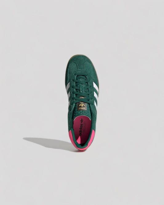 Adidas || Gazelle Indoor - Collegiate Green Lucid Pink