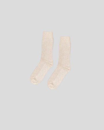 Colorful Standard || Merino Wool Blend Socks - Ivory White