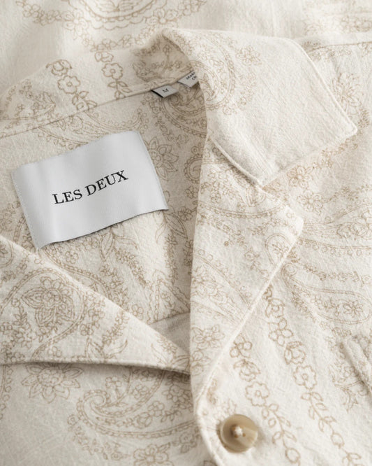 Les Deux || Lesley Paisley Shirt - Light Ivory