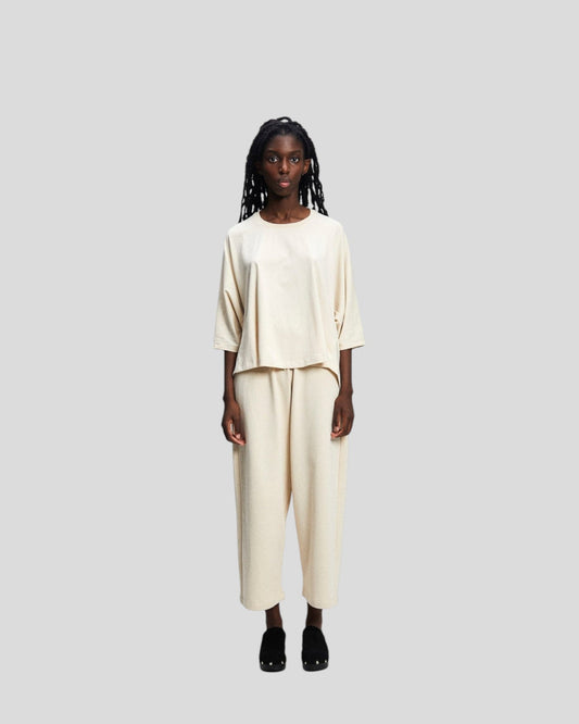 Rita Row || Ona - Wide T-Shirt - Beige Rita Row