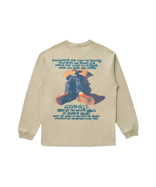 Gramicci || Napping Climber L/S Tee - Smoky Sand Gramicci