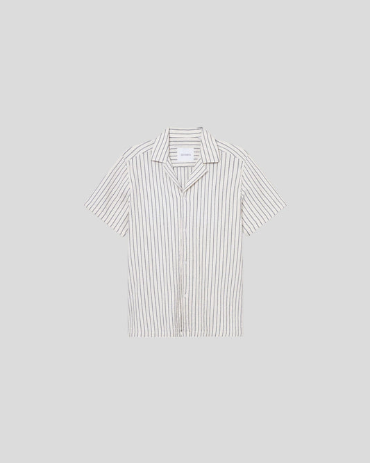 Les Deux || Lesley Structured SS Shirt - Ivory Les Deux