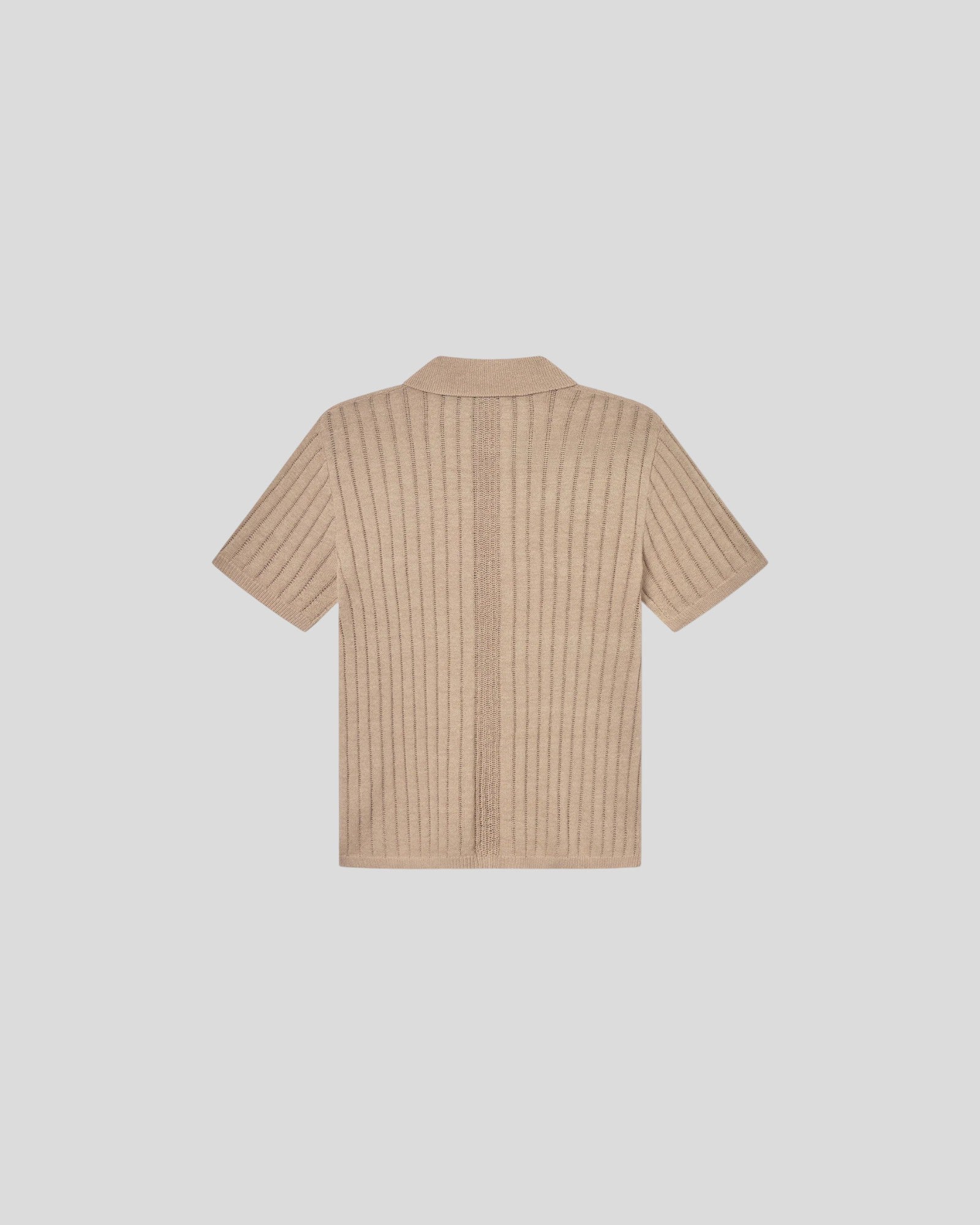 Les Deux || Floyd Linen Knitted SS Shirt - Irish Cream Les Deux