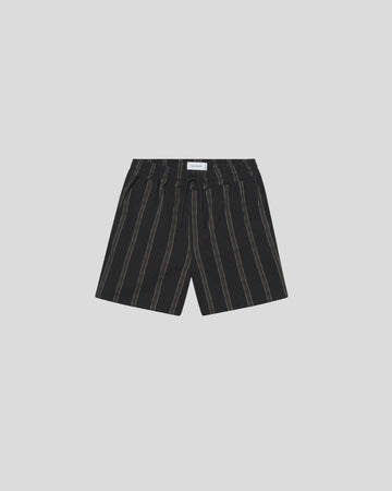 Les Deux || Harry Check Dobby Short - Black Les Deux