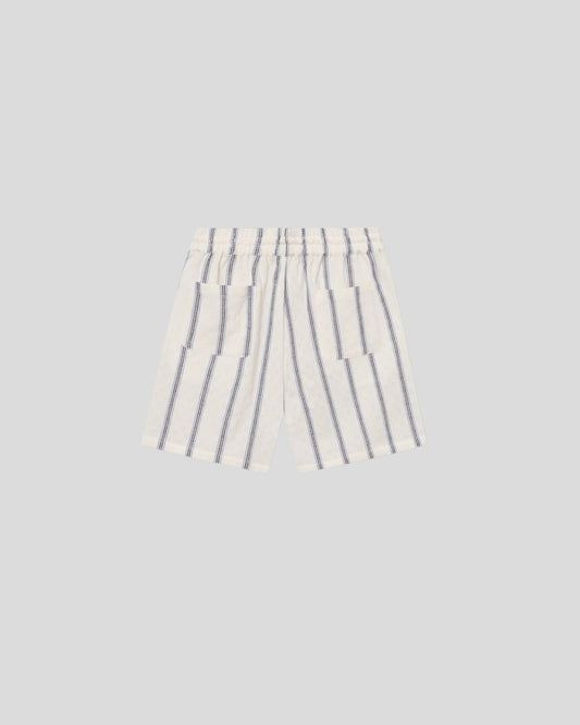 Les Deux || Harry Check Dobby Short - Light Ivory Les Deux