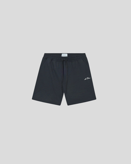 Les Deux || Stan Seerseucker Swim Short - Black Les Deux