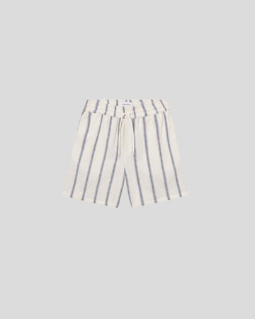 Les Deux || Harry Check Dobby Short - Light Ivory Les Deux