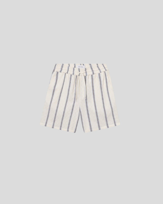 Les Deux || Harry Check Dobby Short - Light Ivory Les Deux