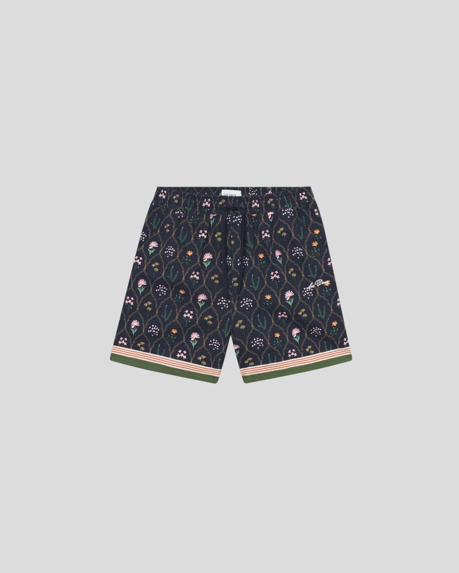 Les Deux || Stan Wild Flowers AOP Swimshorts - Dark Navy Les Deux