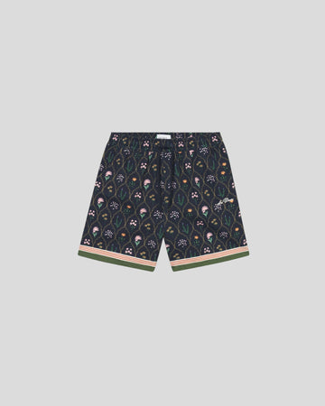Les Deux || Stan Wild Flowers AOP Swimshorts - Dark Navy Les Deux