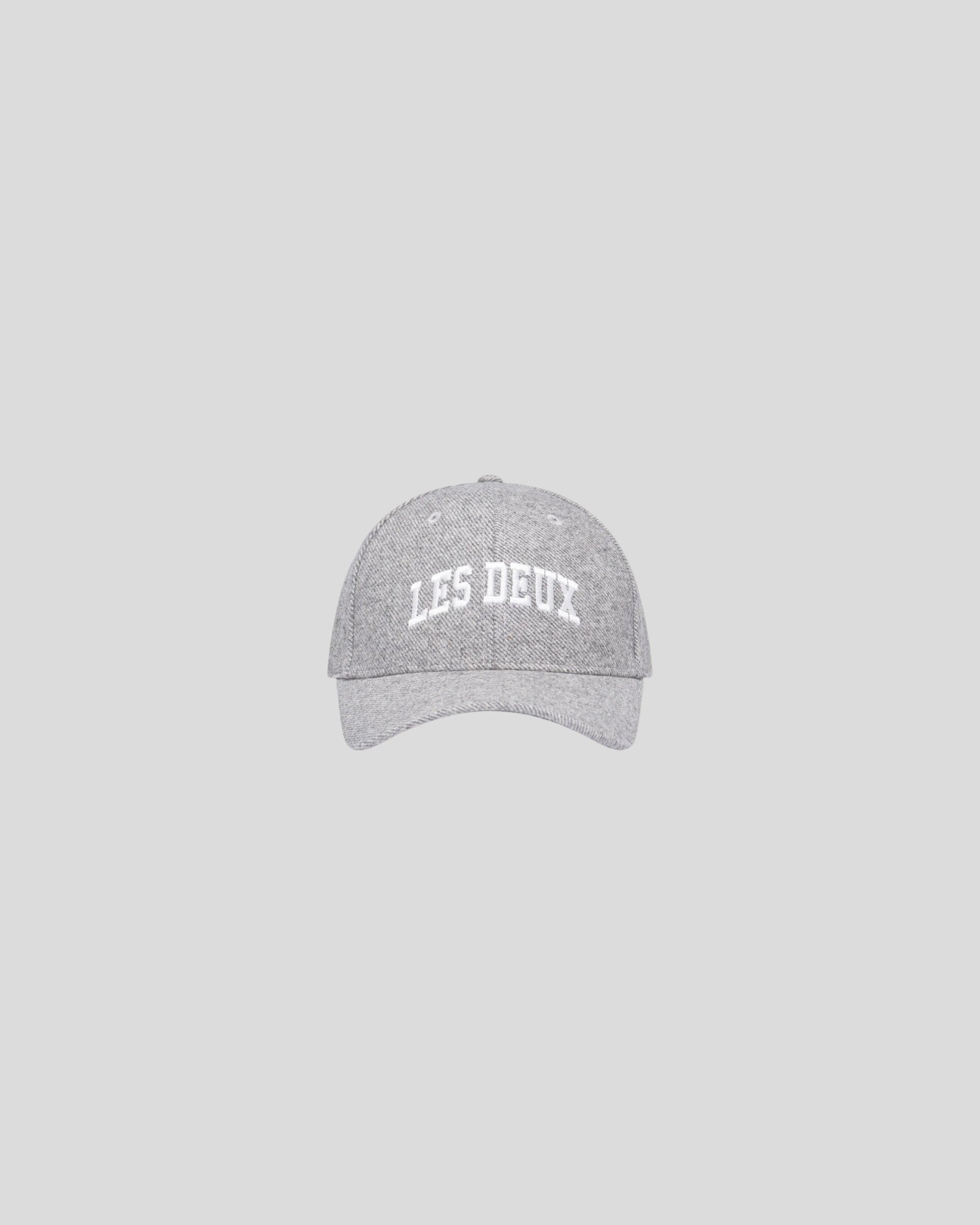 Les Deux || Wool Baseball Cap - Grey Melange Les Deux