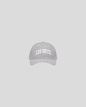 Les Deux || Wool Baseball Cap - Grey Melange Les Deux