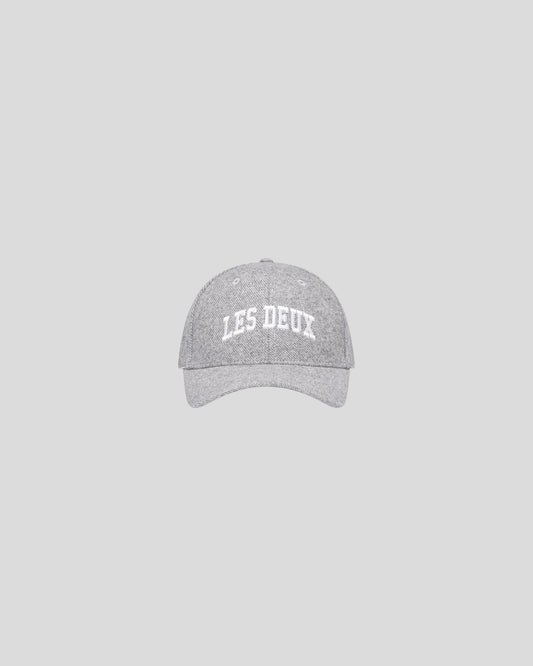 Les Deux || Wool Baseball Cap - Grey Melange Les Deux