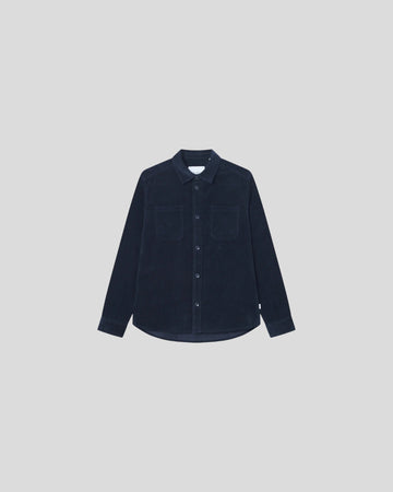 Les Deux || Kody Corduroy Overshirt - Dark Navy Les Deux