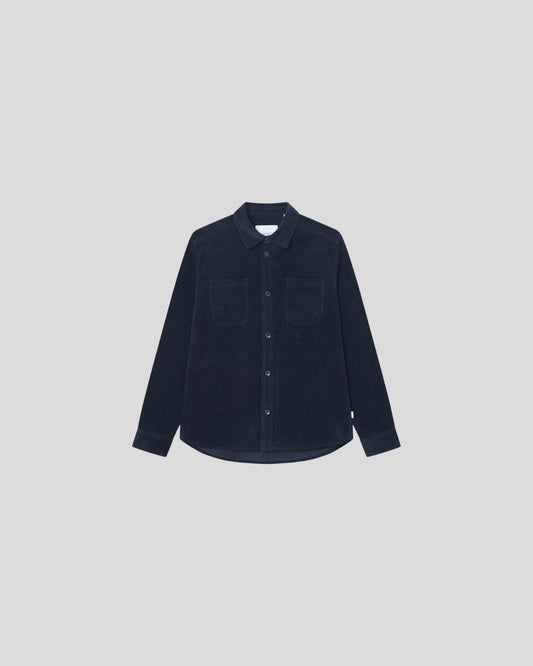 Les Deux || Kody Corduroy Overshirt - Dark Navy Les Deux
