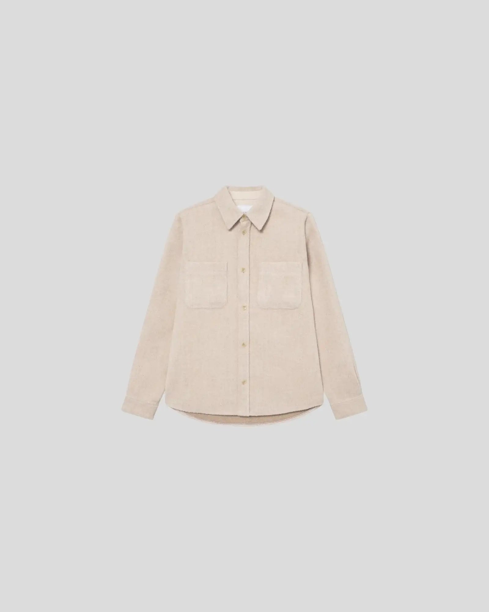 Les Deux || Lennon Bouclé Overshirt - Ivory Les Deux