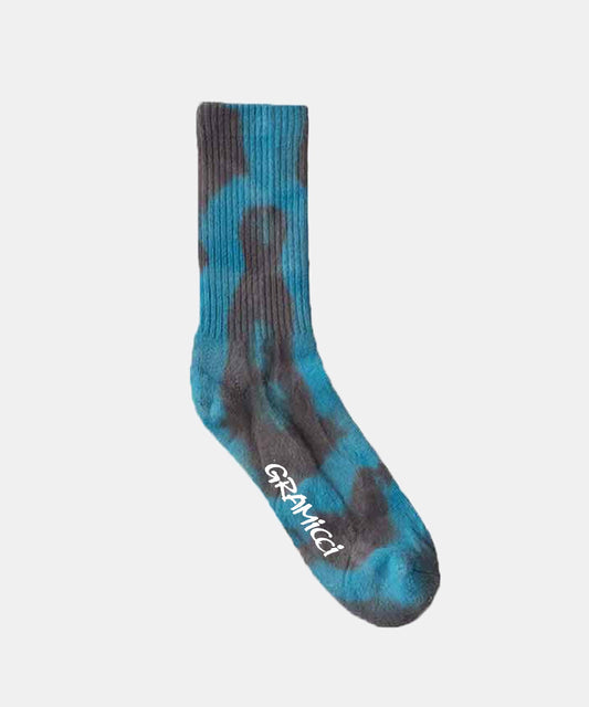 Gramicci || Tie Dye Crew Socks - Blue Gramicci