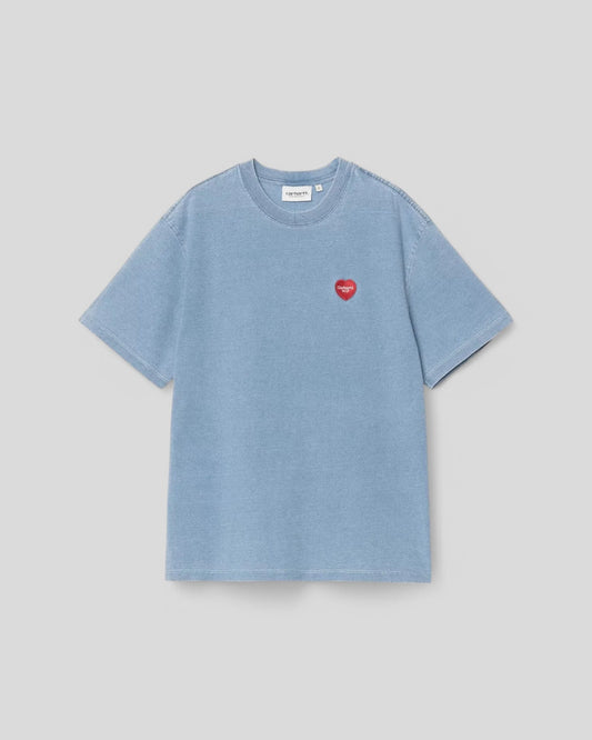Carhartt || W' S/S Ingo T-Shirt - Light Blue Garment Dyed Carhartt