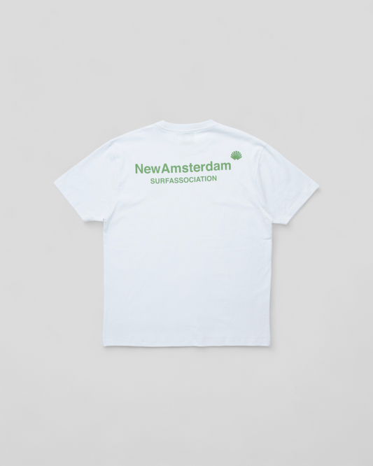 New Amsterdam || Logo Tee - White Green