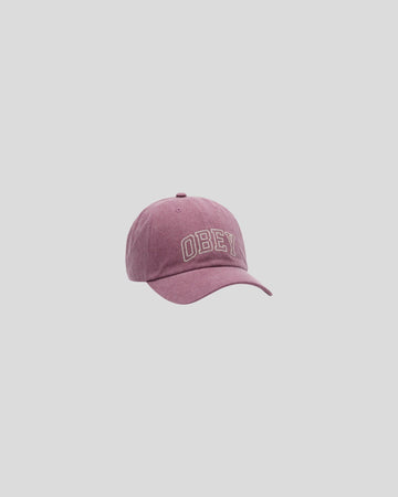 Obey || Cross Stitch Collegiate Cap - Washed Berry Obey