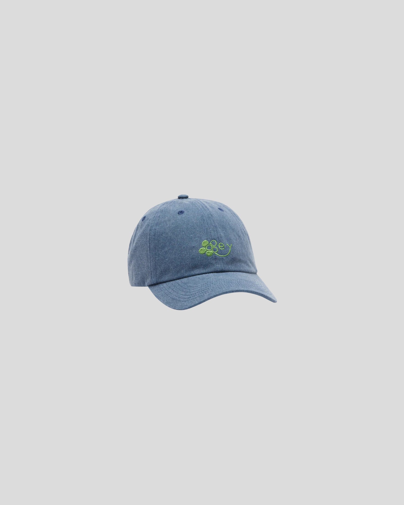 Obey || Washed Twill Flower Cap - Washed Navy Obey