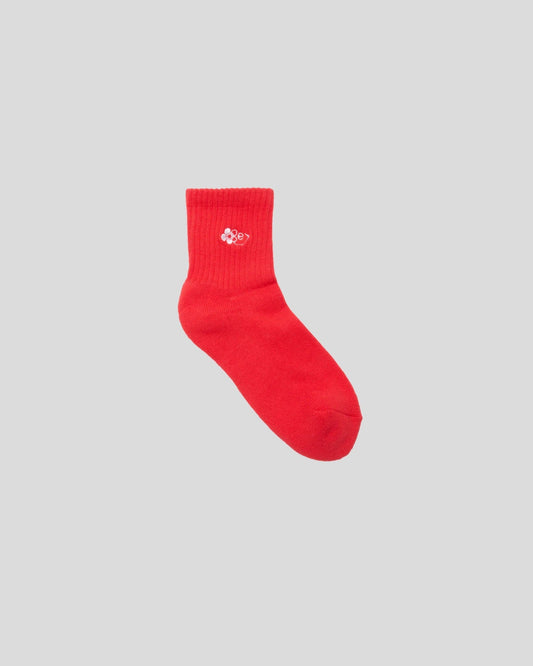 Obey || Flower Socks - Red Obey