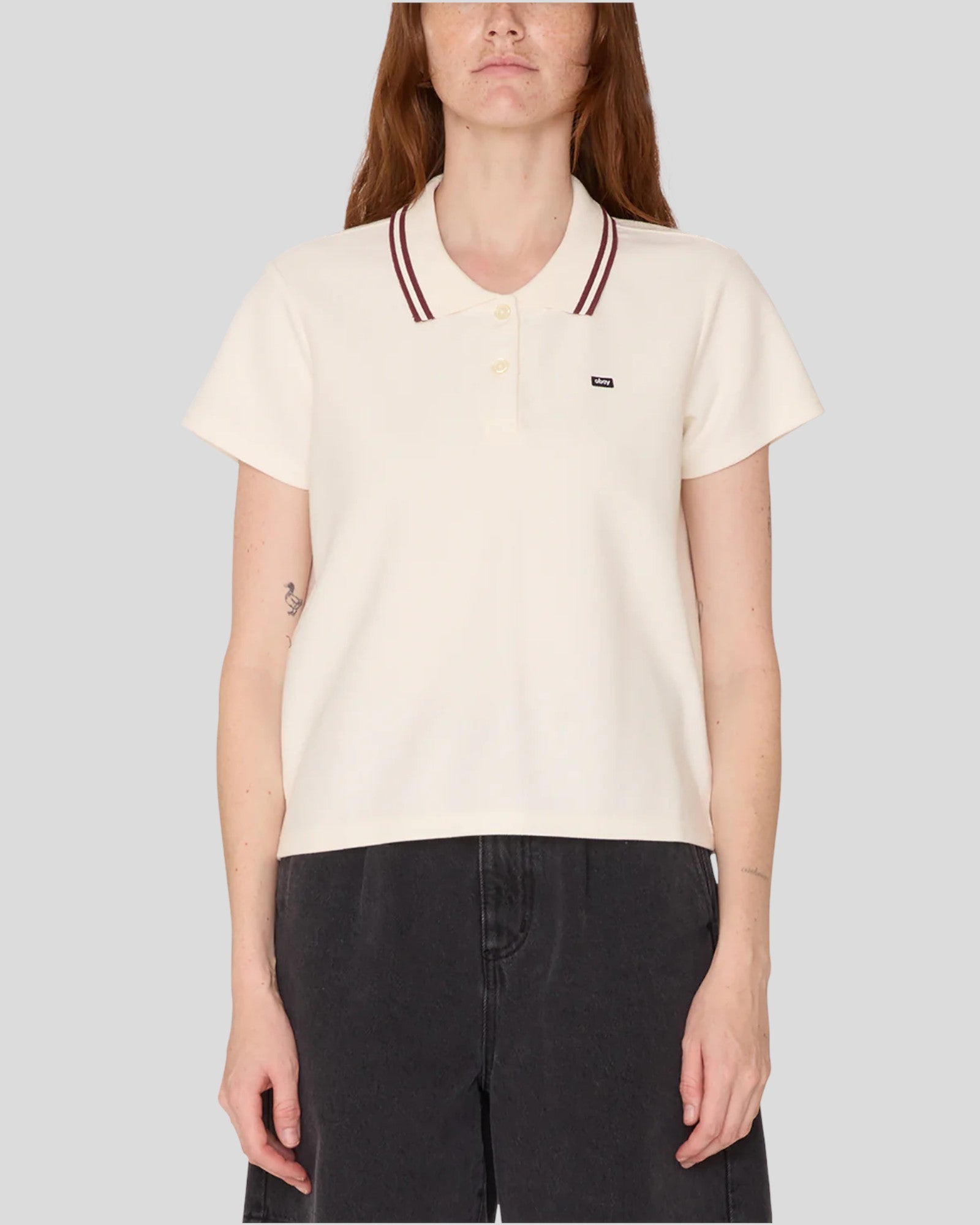 Obey || Dual Polo - Marshmallow Obey