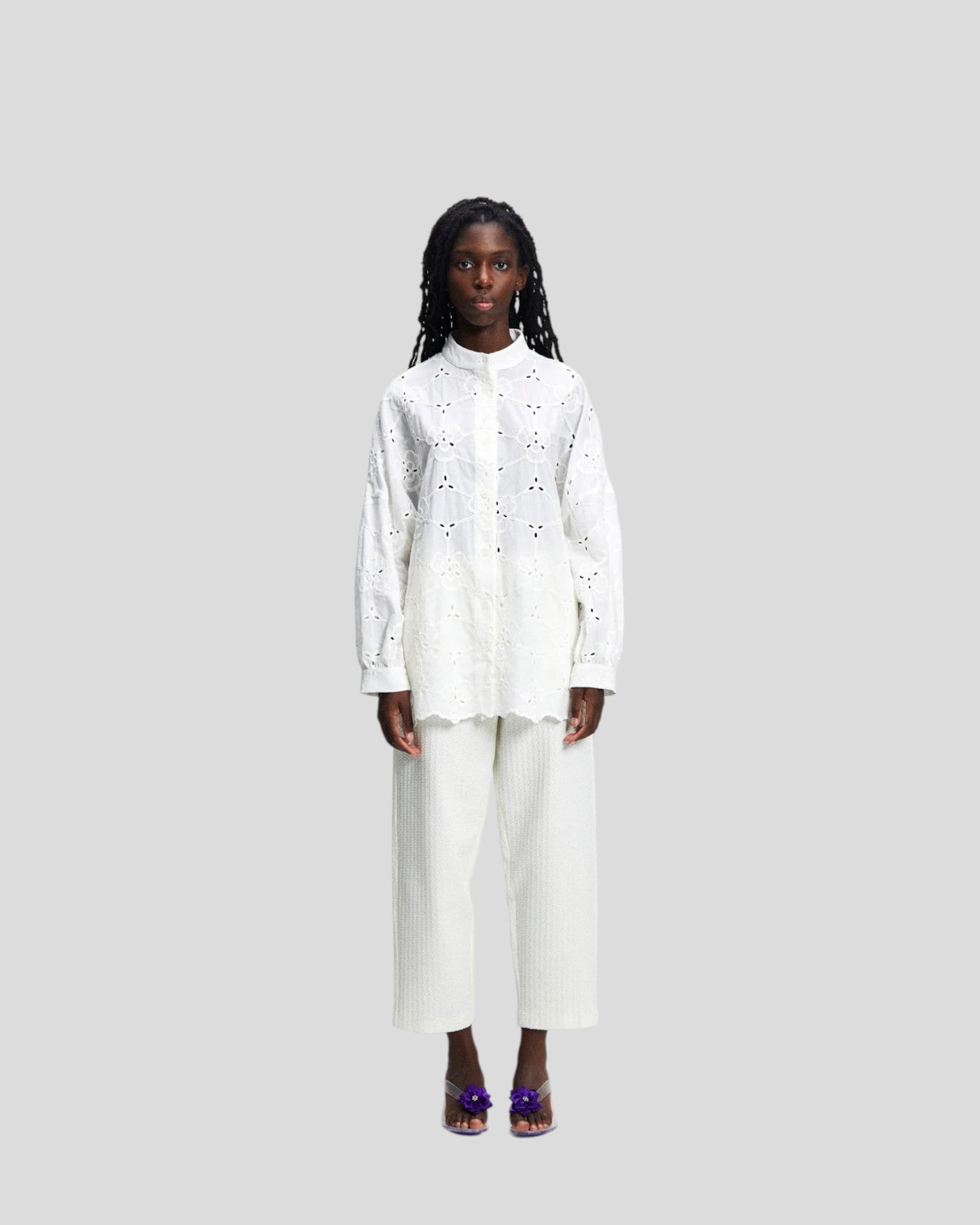Rita Row || Vesta Oversize Shirt - White