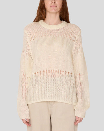 Obey || Trivia Open Knit Sweater - Cream