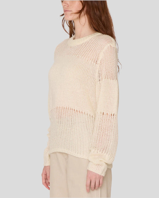 Obey || Trivia Open Knit Sweater - Cream