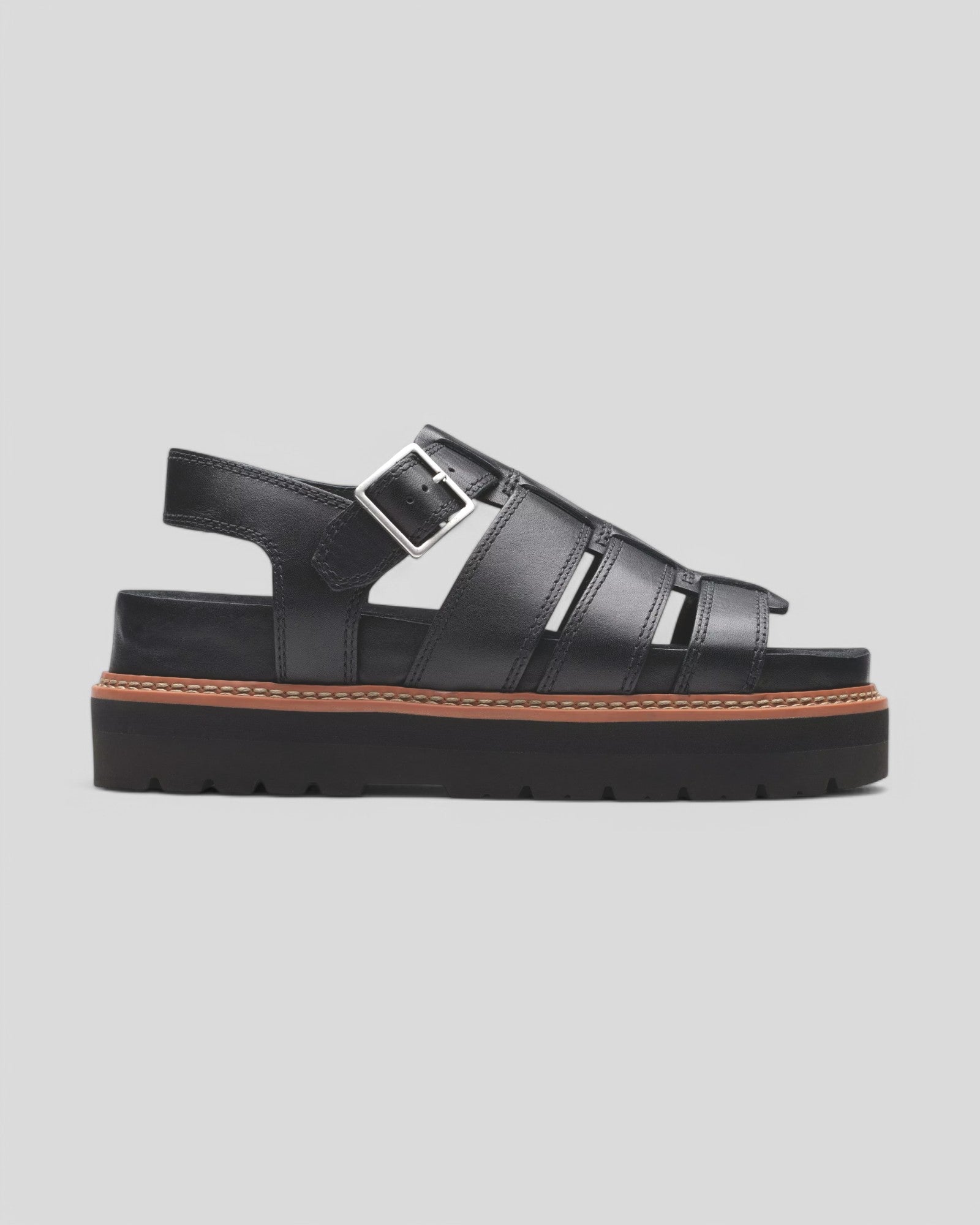 Clarks || Orianna Twist - Black Leather Clarks