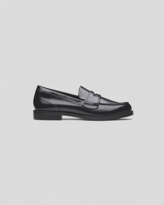 Clarks || Straven Edge - Black Leather Clarks