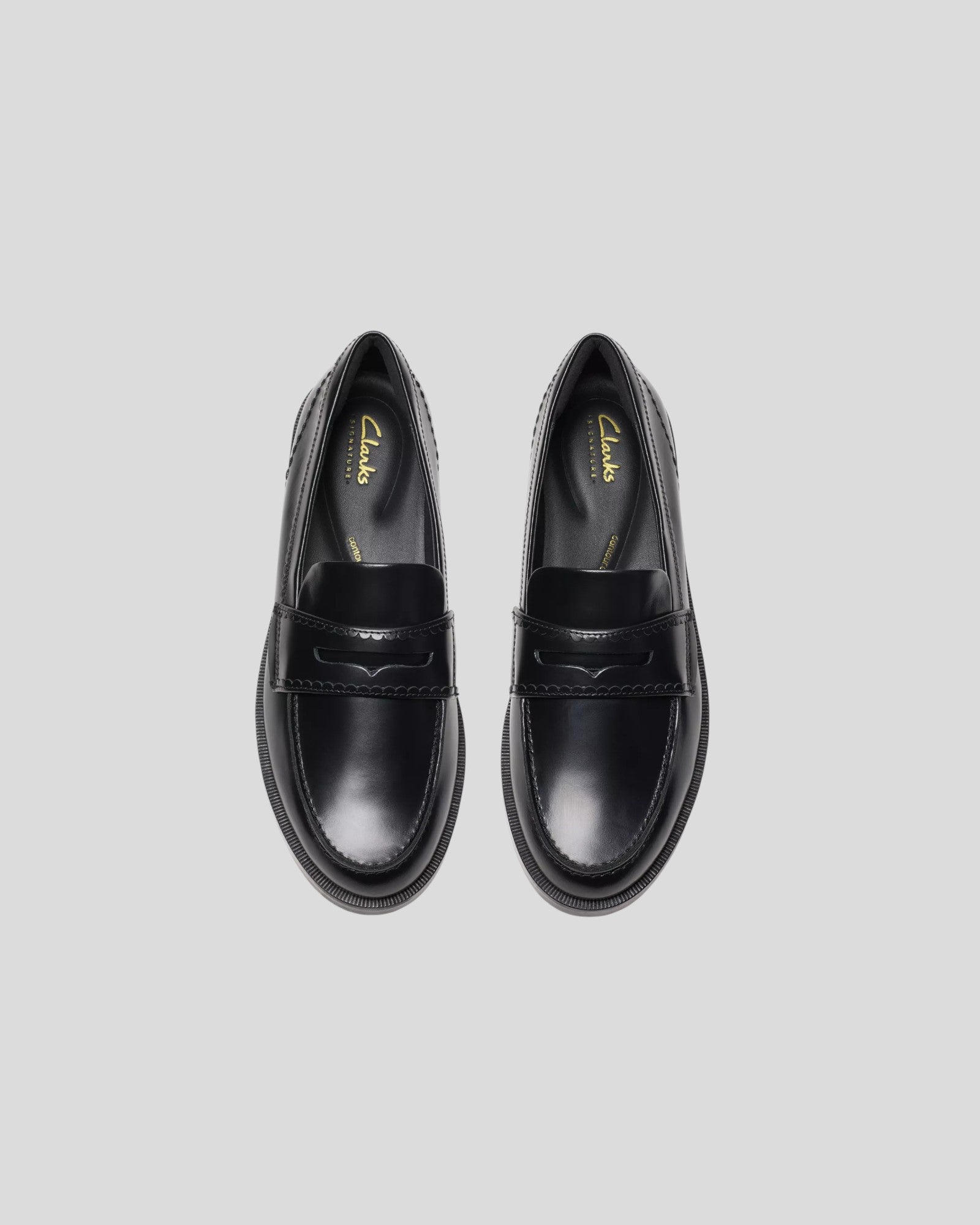 Clarks || Straven Edge - Black Leather Clarks