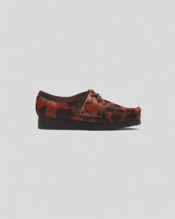 Clarks || Wallabee - Brown Cow Print Clarks