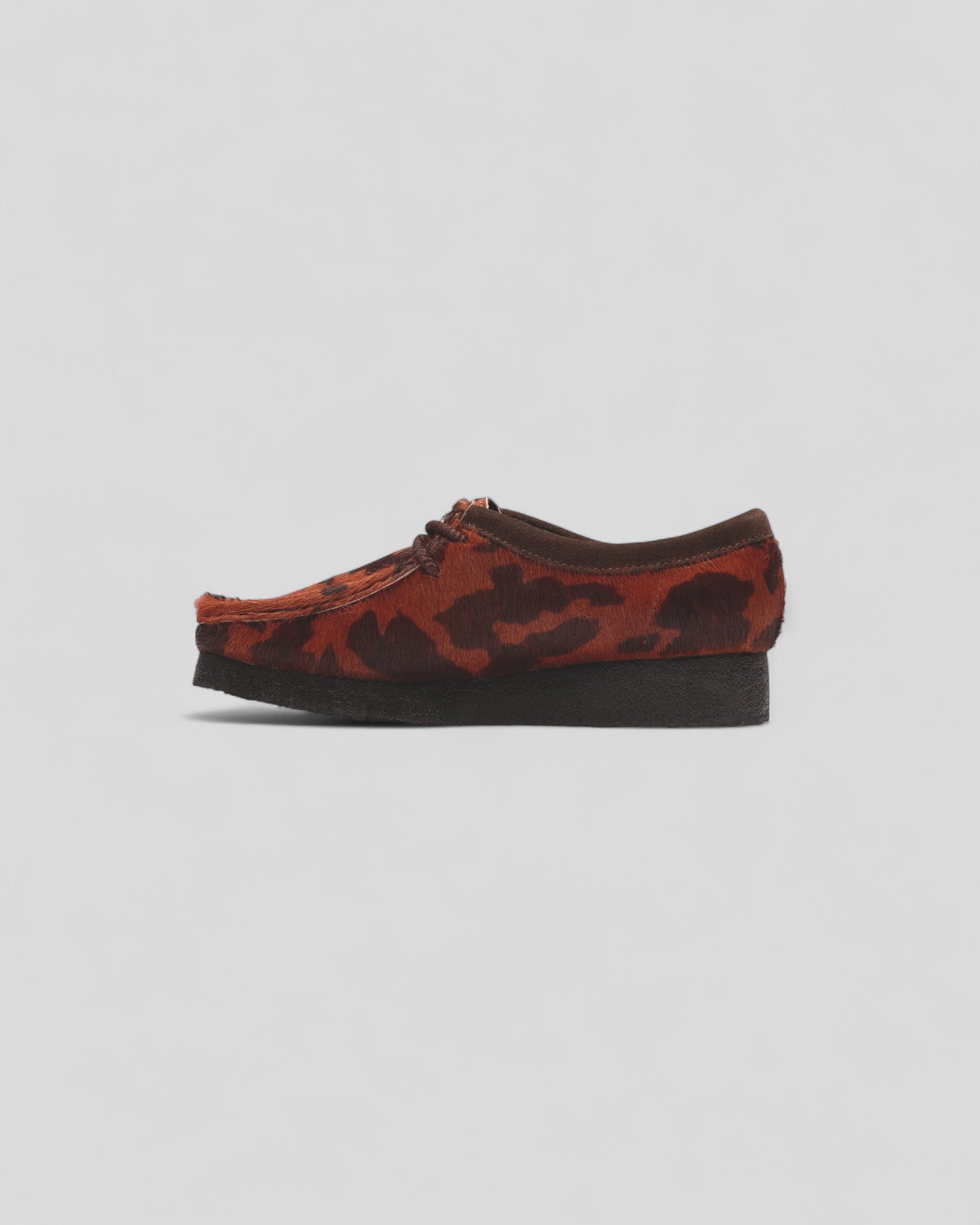 Clarks || Wallabee - Brown Cow Print Clarks