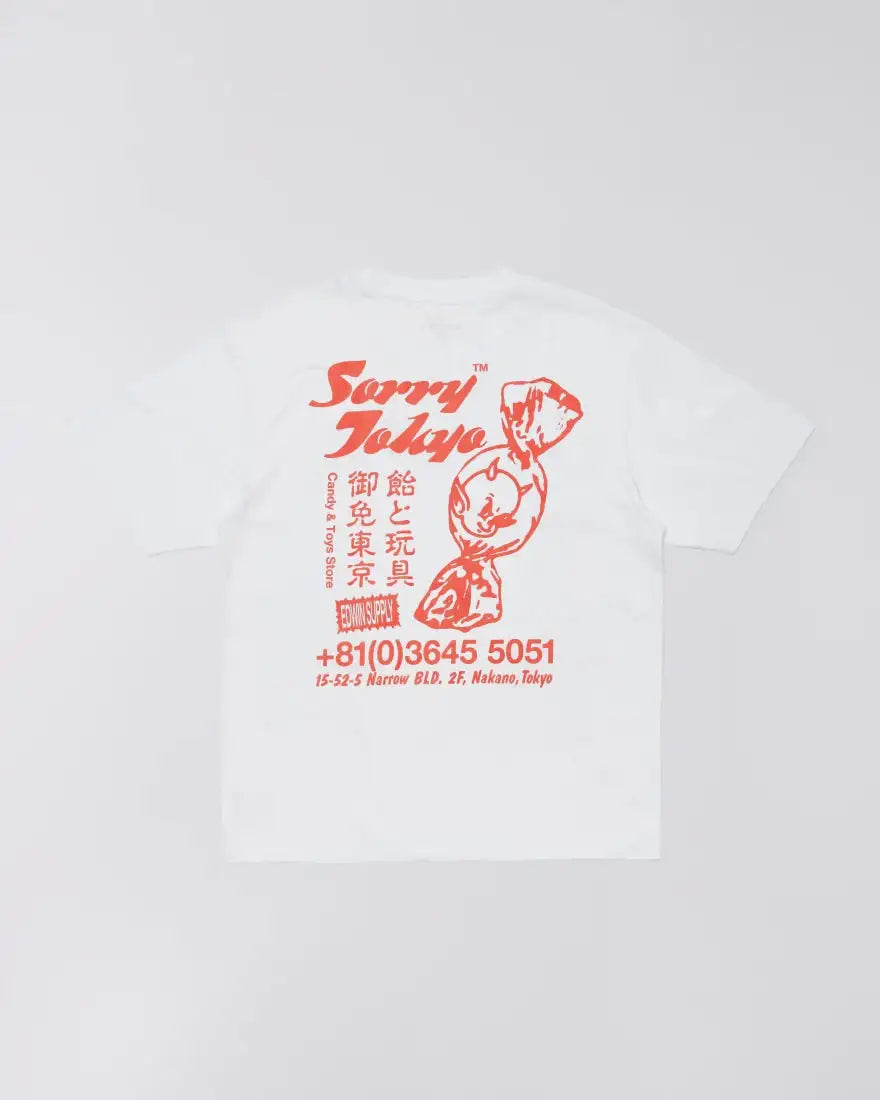 Edwin || Sorry Tokyo TS - White Garment Washed - M’ Edwin