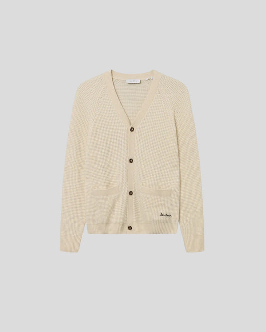 Les Deux || Grady Waffle Cardigan - Ivory Les Deux