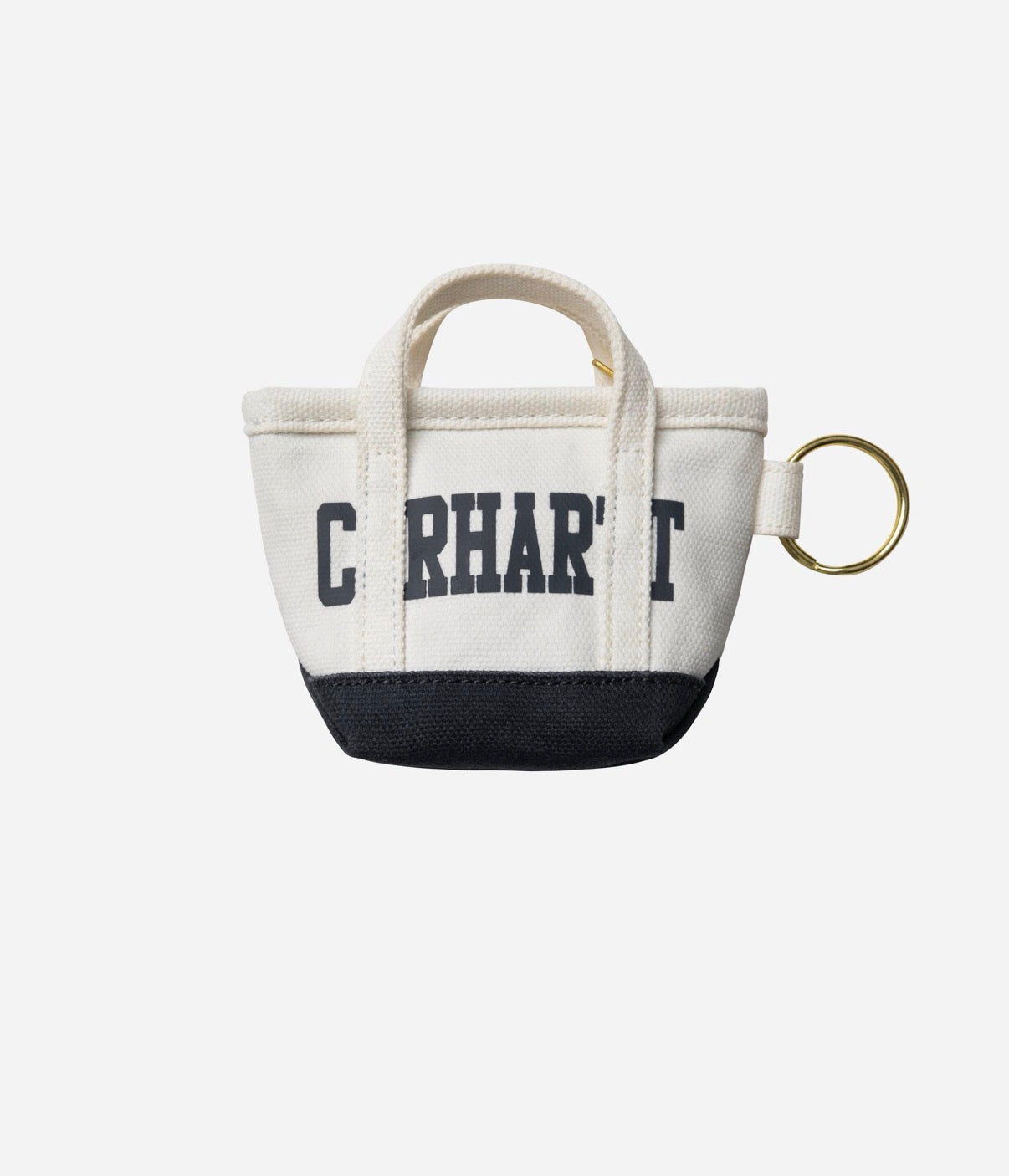 Carhartt || Mini Tote Bag Keychain - Natural / Blue - M’ Carhartt