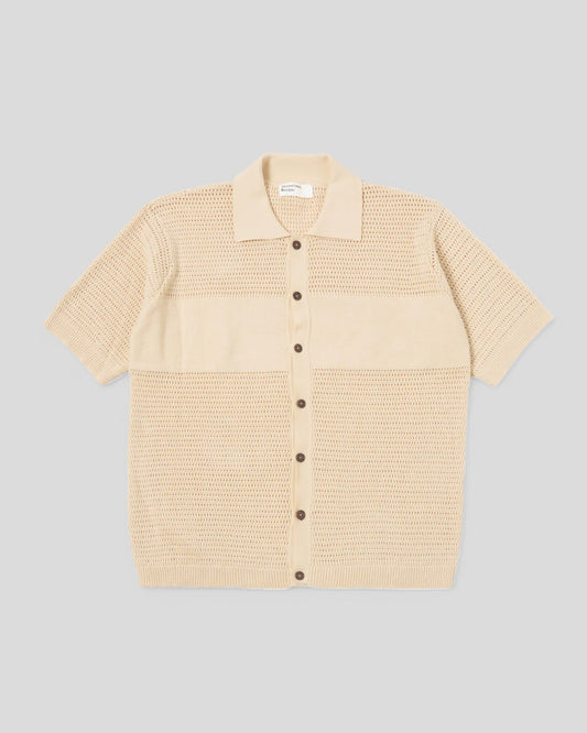 Universal Works || S/S Knit Shirt - Ecru Universal Works