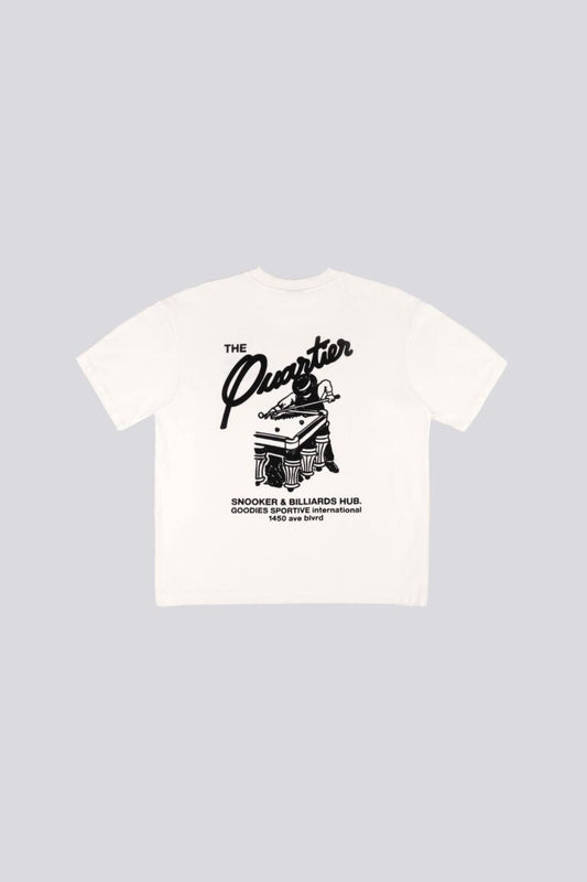 Goodies Sportive || Snooker White T-Shirt - White Goodies Sportive