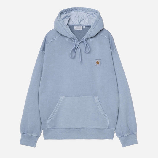 Carhartt || Hooded Nelson Sweat - Gentle Blue Garment Dyed - M’ Carhartt