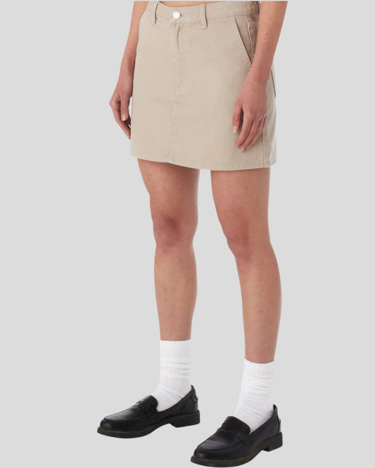 Obey || Jenny Overdyed Skirt - Silver Grey Obey