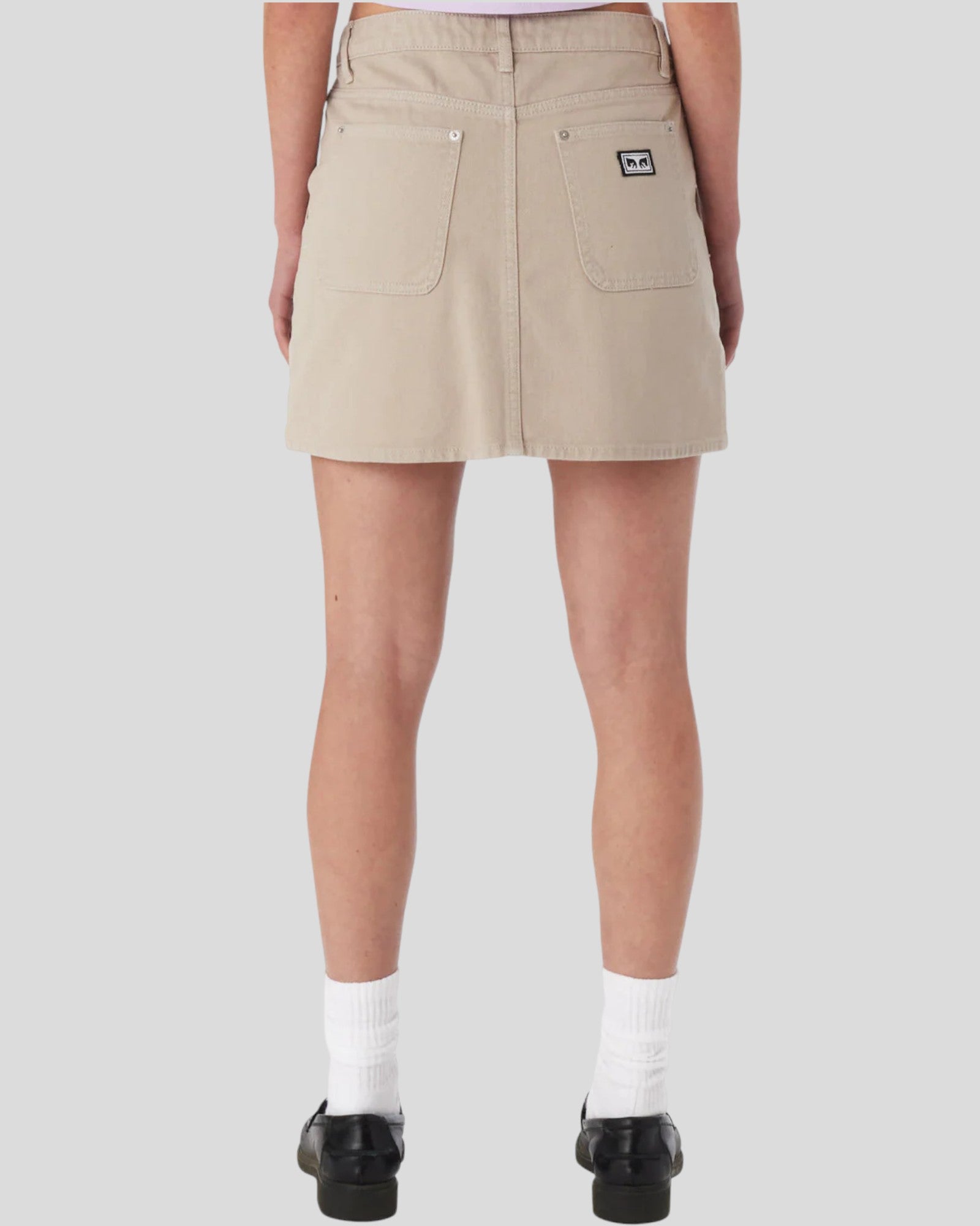 Obey || Jenny Overdyed Skirt - Silver Grey Obey