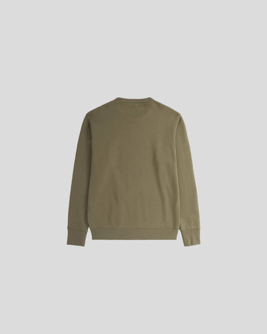 Norse Projects || Arne Relaxed Organic Chain Stitch Sweatshirt - Sediment Green
