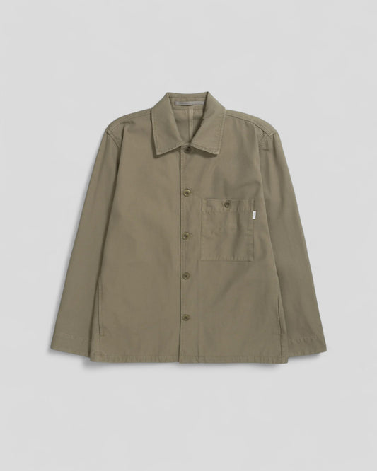 Norse Projects || Norse Standard Twill Overshirt - Sediment Green Norse Projects