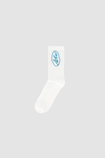 Arte || Circle Logo Socks - White - M