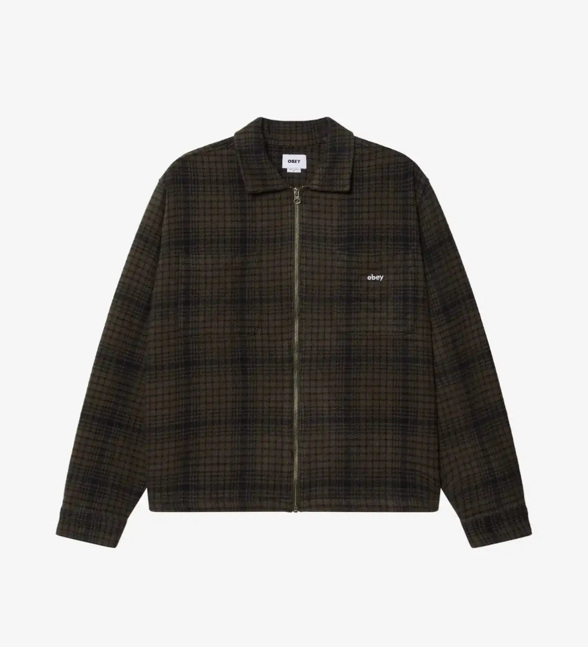 Obey || Parker Zip Shirt Jacket - Rosin Multi - M’ Obey