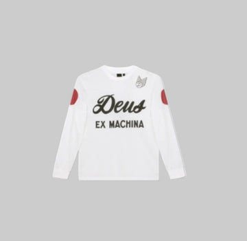 Deus || Saber Moto Jersey - Vintage White - M’ Deus ex machina